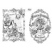 Набор силиконовых штампов, "Fleurs", 14х18 см - Штампы