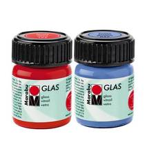 Краска витражная на водной основе Marabu "GLAS", 15 мл - Для стекла и керамики