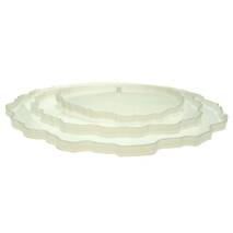 Комплект силиконовых  молдов "Подставка для десертов, круглая тарелочка", 3 яруса. со стойкой - Эпоксидная смола