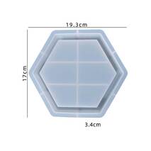 Молд силиконовый "Поднос шестигранник с бортиком", 19х17 см - Эпоксидная смола