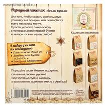 Набор для изготовления подарочного пакета "Мечты сбываются", "Нарядный пакетик", 15х28 см - Упаковочные пакеты
