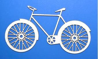 Чипборд "Велосипед", 7х10 см - Объемные элементы