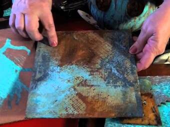 Краска эффект ржавчины Natural Rust Effect paint 120мл, Cadence - Медиумы
