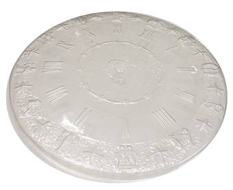 Форма для литья тарелки "Часы", 25 см - Для моделирования