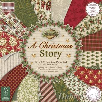 Бумага для скрапбукинга из набора First Edition - A Christmas Story, 30,5*30,5 см - Бумага для скрапбукинга
