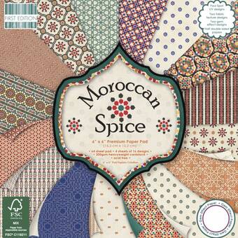 Бумага для скрапбукинга "Moroccan Spice" 15.2*15.2 см - Бумага для скрапбукинга