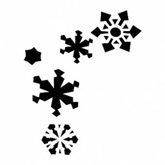 Трафарет "Снежинки", 15*20 см, D569 - Трафареты
