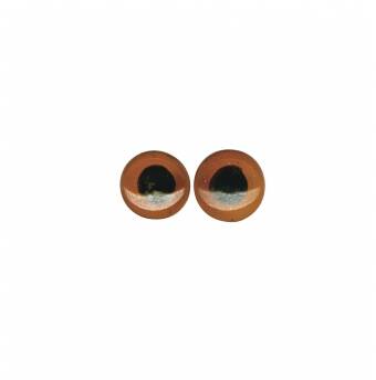 Глазки пришивные, карие, 12 мм, пара - Тильда