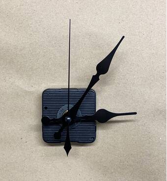 Часовой механизм 18мм, №33 с фигурными стрелками - Основы для часов