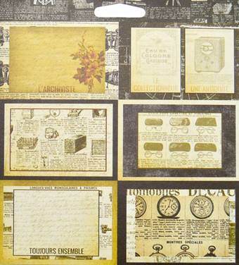 Бумага для скрапбукинга, 15 х 15 см, «Archivist» - Двухсторонняя скрап бумага
