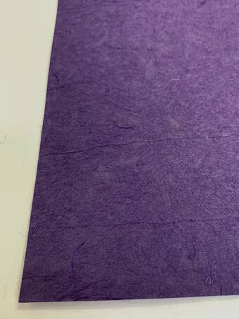 Бумага ручной работы с шелковыми волокнами, фиолетовый, А4 - Бумага