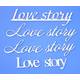 Чипборд надпись “Love story” 9*13 см - Объемные элементы